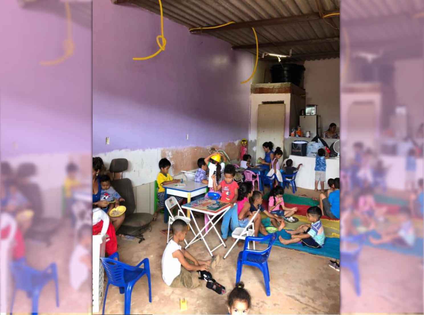 Uso comum das áreas da creche